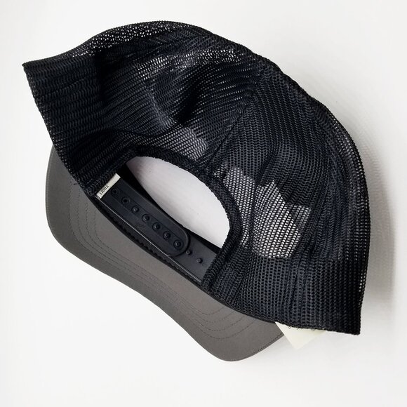 NEW Vuori Inspired Foam Trucker Hat Vintage Charcoal Unisex Athleisure Snapback - Picture 8 of 15